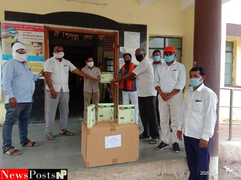 आमदार बंटीभाऊ भांगडीया यांच्या माध्यमातून पीपी किट चे वाटप , चिमूर उपजिल्हा रुग्णालय
